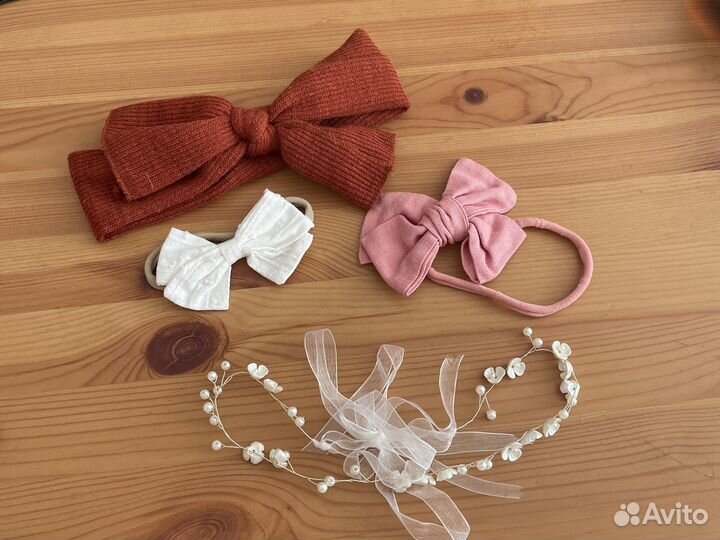 Бантик повязка на голову для девочки до года