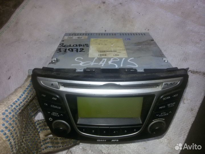 Магнитола Магнитофон Hyundai Solaris