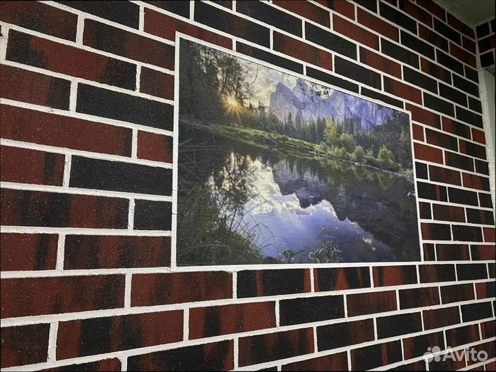 Гибкий кирпич на сетке