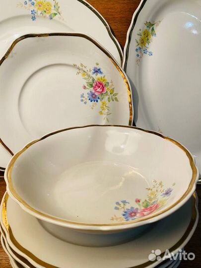 Столовый сервиз Дулево Супница Тарелки