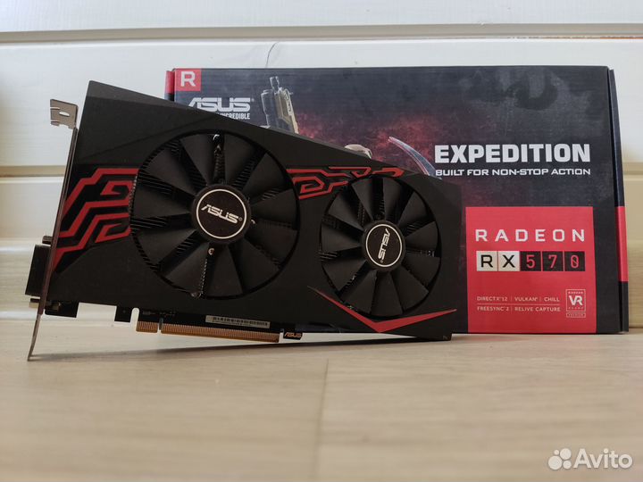 Asus RX 570 expedition 4GB Видеокарта