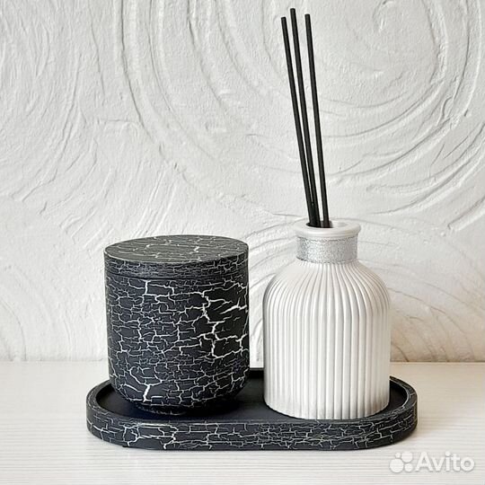 Декоративный интерьерный набор из гипса