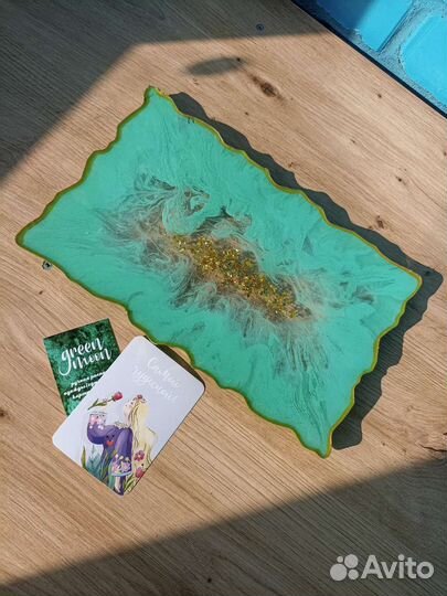 Поднос эпоксидная смола