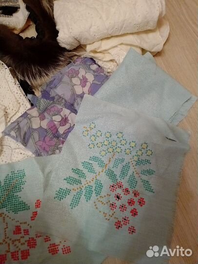 Лоскутки,кружево (остатки),мех