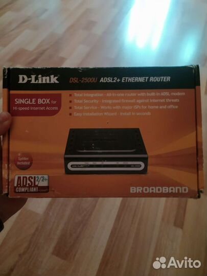 Маршрутизатор d-link dsl-2500u