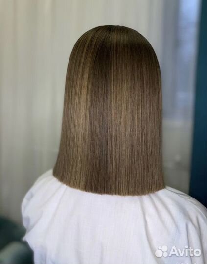 Кератиновое выпрямление волос