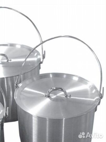 Tramp набор котлов алюминиевых с крышкой 4,8л+9л+1