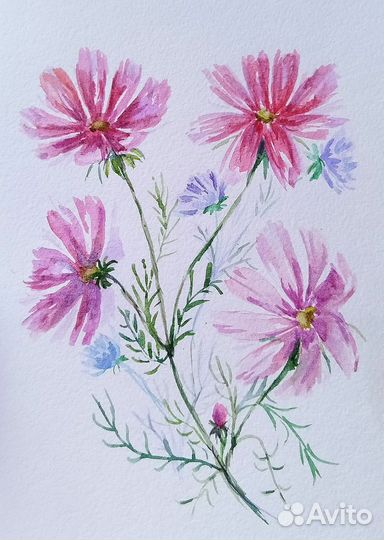 Рисунок акварель