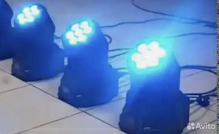Вращающаяся голова LED 7X8W rgbw заливного света