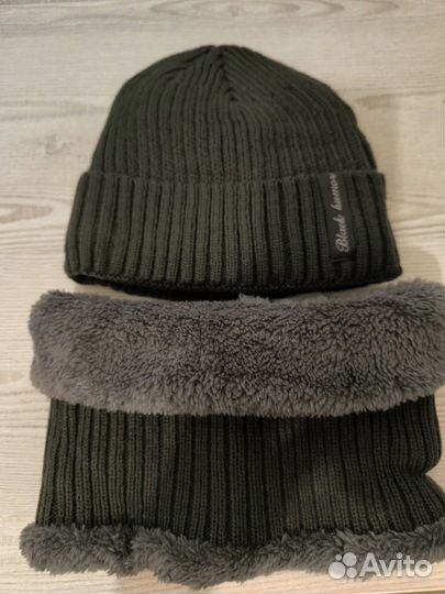 Зимний комплект шапка и снуд