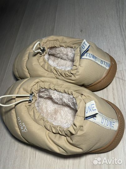Босоногие ботинки-тапочки тёплые