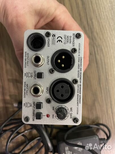 Микрофонная обработка behringer shark dsp110