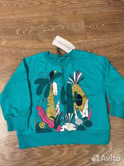 Толстовка новая для девочки разм 80 crockid