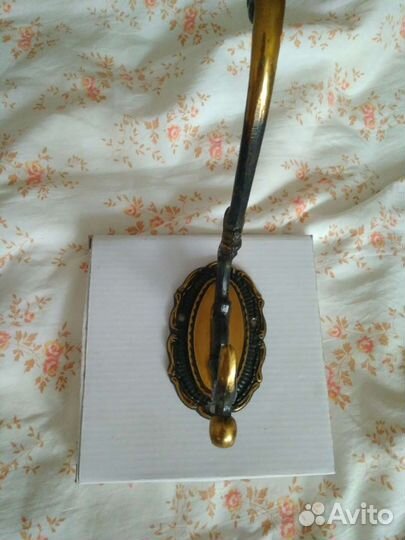 Крючок вешалка СССР бронза