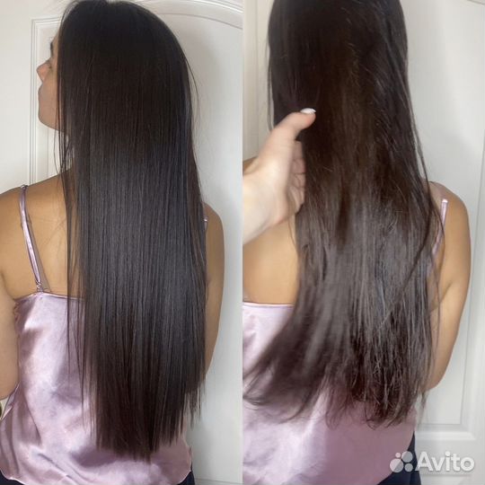 Кератиновое выпрямление волос