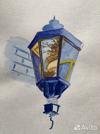 Интерьерная картина фонарь