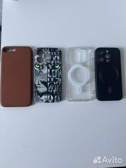 Чехол на iPhone 15 pro и один коричневый на 8plus