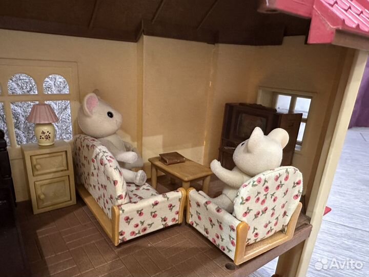 Sylvanian примроуз и большой дом, велосипед