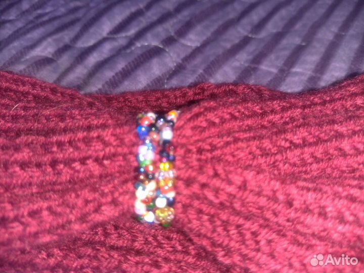 Повязка на голову вязаная новая