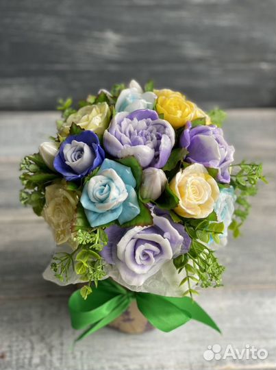 Букет цветов из мыла