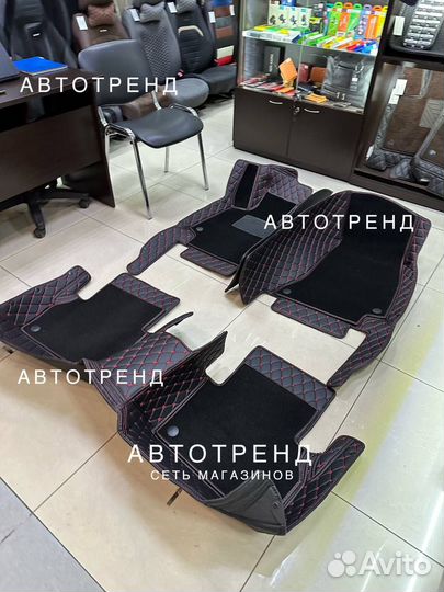 3D коврики из экокожи geely tugella