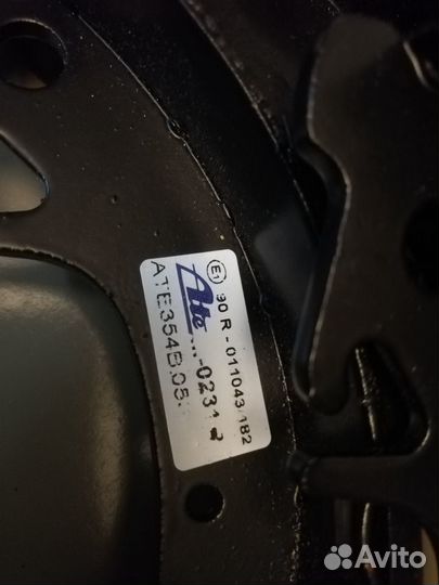 Колодки тормозные ATE -0341.2 Новые (Германия)