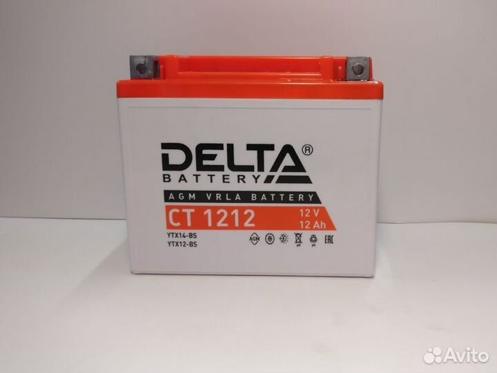 Аккумулятор мото Delta CT 1212