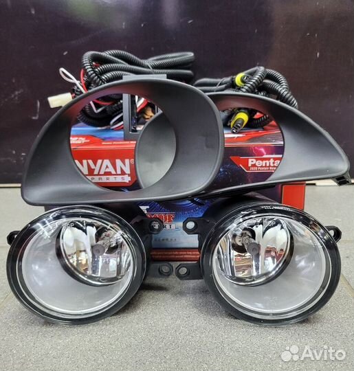 Туманки Toyota Vitz 90 05-07 установочный комплект