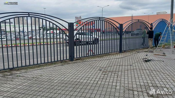 Забор профлист новый