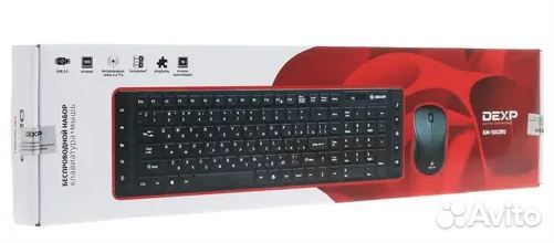 Dexp KM-1002BU. Клавиатура+мышь. Новые