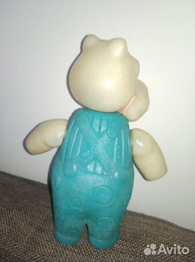 Бегемотик пластмассовый СССР