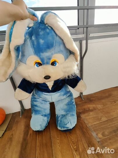 Большая мягкая игрушка заяц