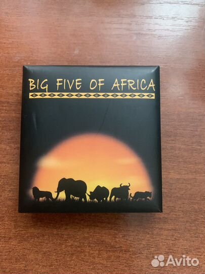 Монета серебро «Большая пятерка» Лев 2008