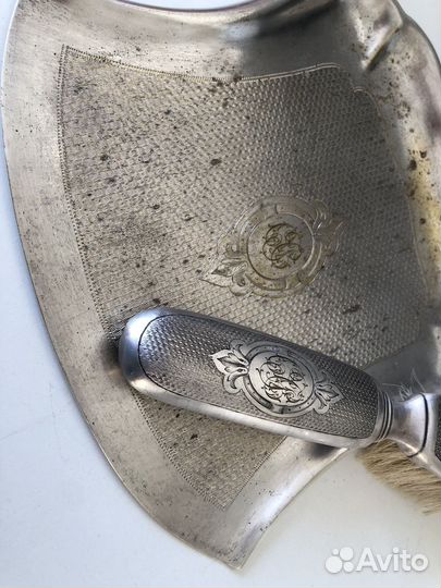 Столовые совок и щетка, Франция, посеребрение