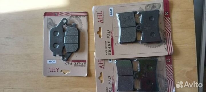 Мото тормозные колодки 3 комплекта (6шт)