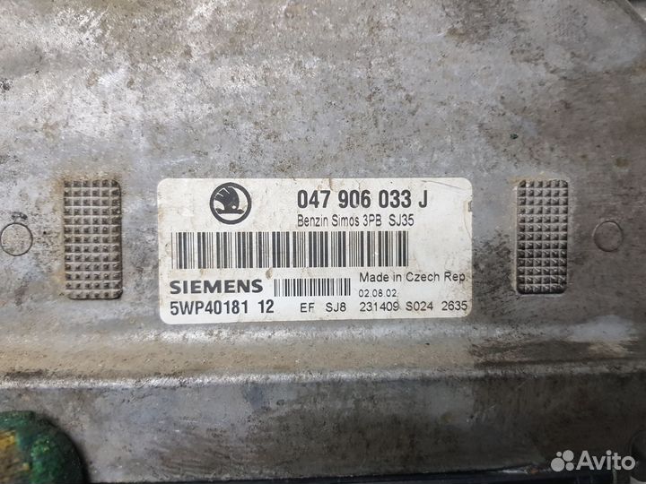 Блок управления двигателем Skoda Fabia 1 1.4 AZE