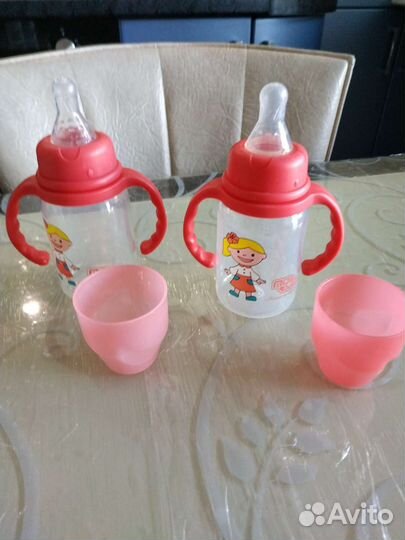Детские бутылочки, поильники