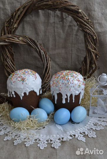 Муляж пасхального кулича (пасха, пасхальный декор)