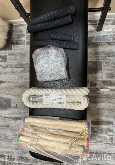 Шведская стенка с турником и брусьями