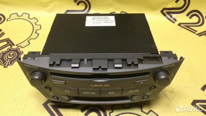 Магнитола Lexus Is250 GSE20 4GR-FSE 2007.08