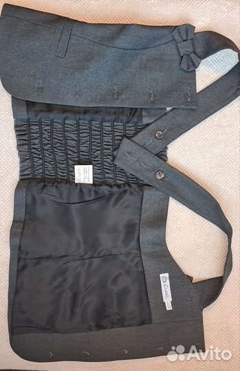 Форма школьная для девочки серая Дювали, р.146-152