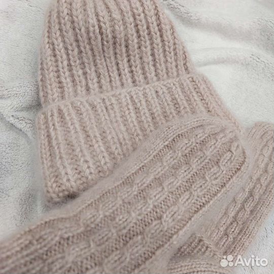 Шапка+варежки