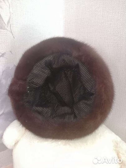 Шапка норковая женская