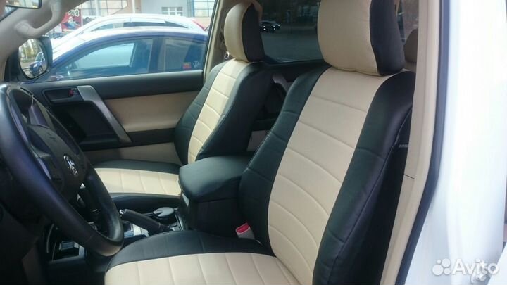 Чехлы из экокожи Автопилот Toyota Prado 150