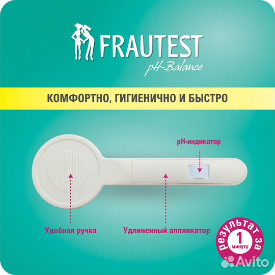 Тест на кислотность влагалища Frautest pH-balance