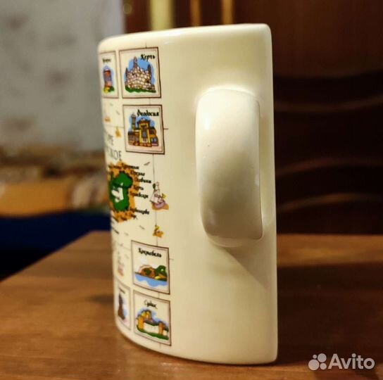 Кружка половинка, сувенирная чашка Крым