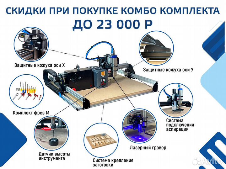 Фрезерный станок с чпу / собственное производство