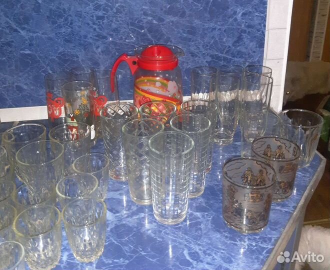 Красивая посуда из стекла СССР