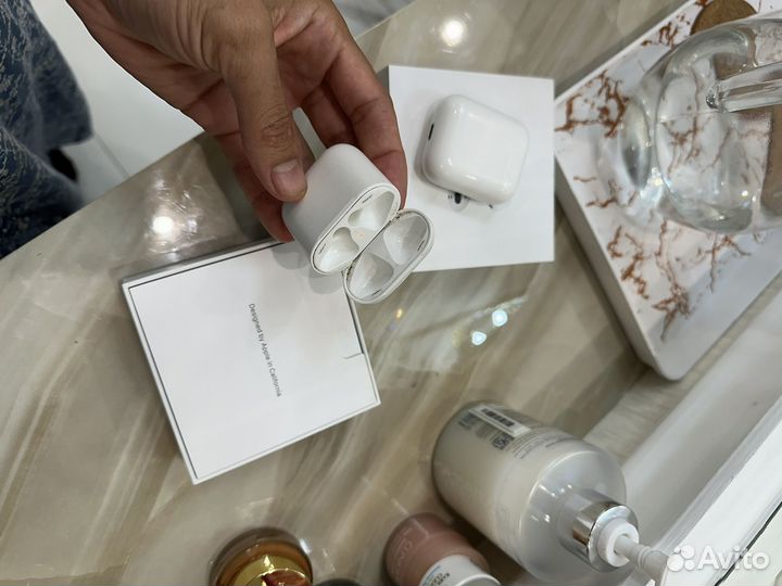 Наушники apple airpods 1 оригинал+кейс airpods 2