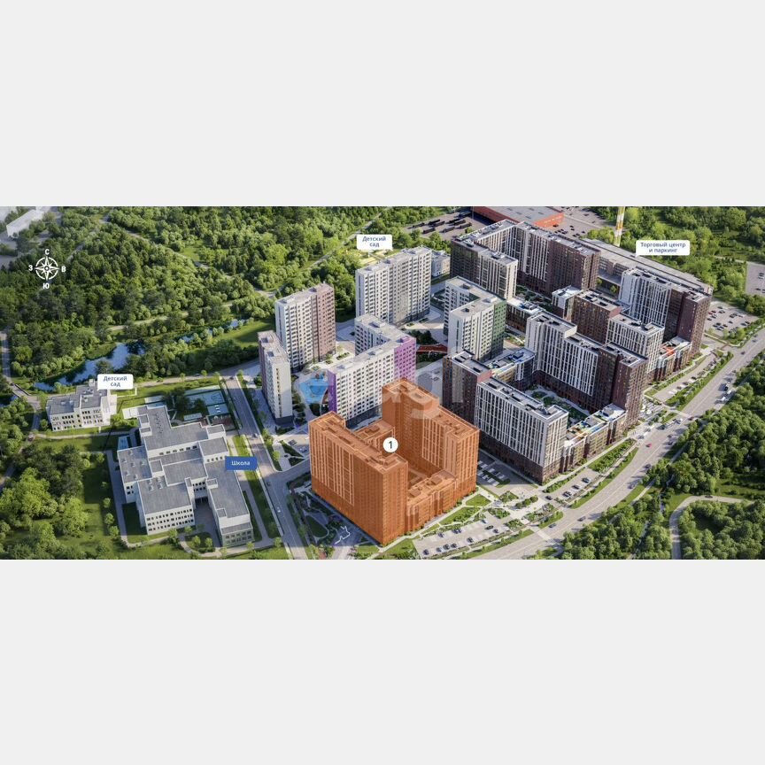 1-к. квартира, 34,2 м², 7/18 эт.